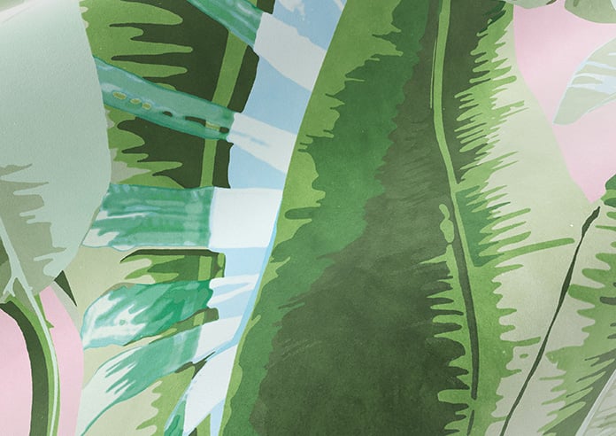 Rodeo Drive, Green Pink - Motorised Roman Blind - Image 4